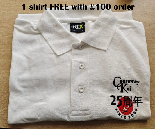 Free Causeway Koi 25th Anniversary Polo Shirt
